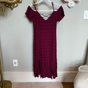 Wanderlux Off-Shoulder Midi Sundress for a Night Out